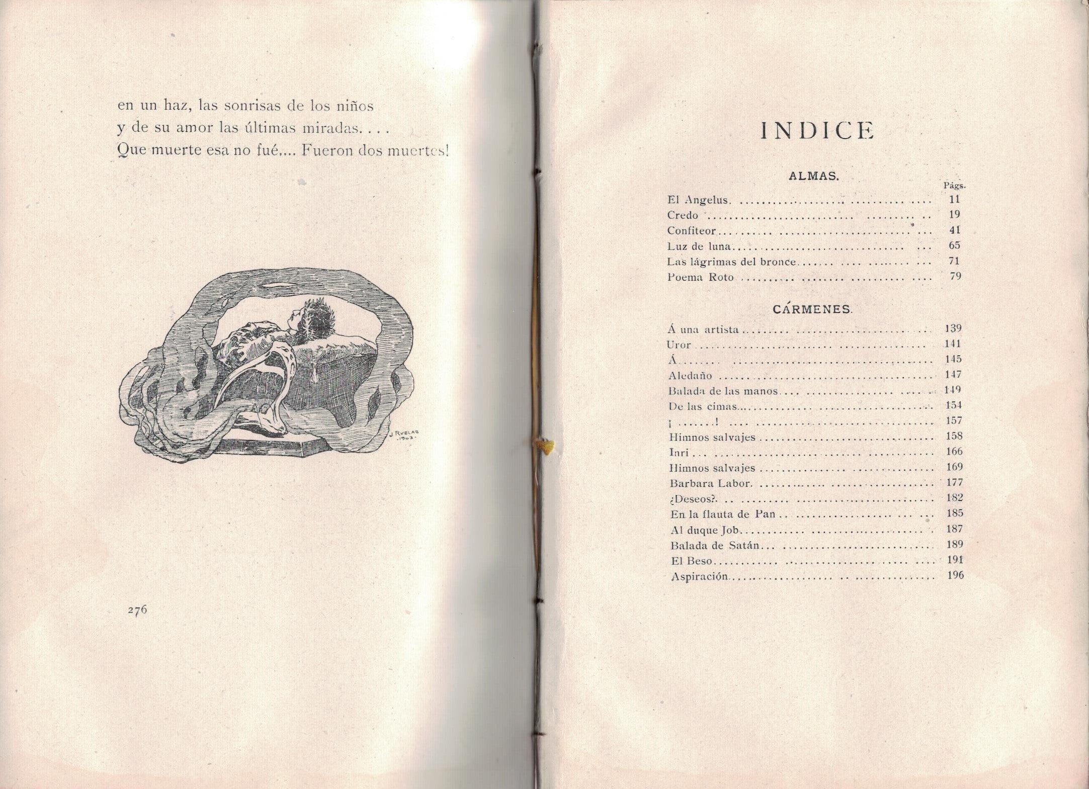 Almas. Carmenes. Jesus E. Valenzuela, Julio Ruelas, Mexico 1904