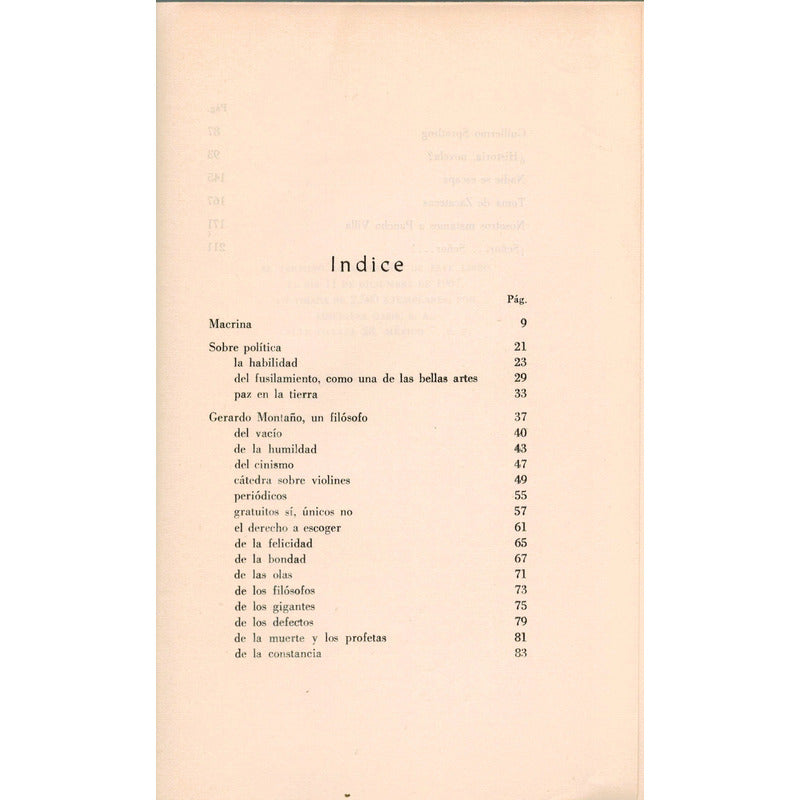 Obras Incompletas, Rechazadas. Rafael F Muñoz, Mexico 1967