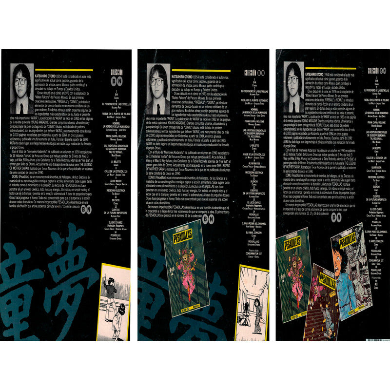 Pesadillas 1, 2, 3. Katsuhiro Otomo, España 1991 (1a)