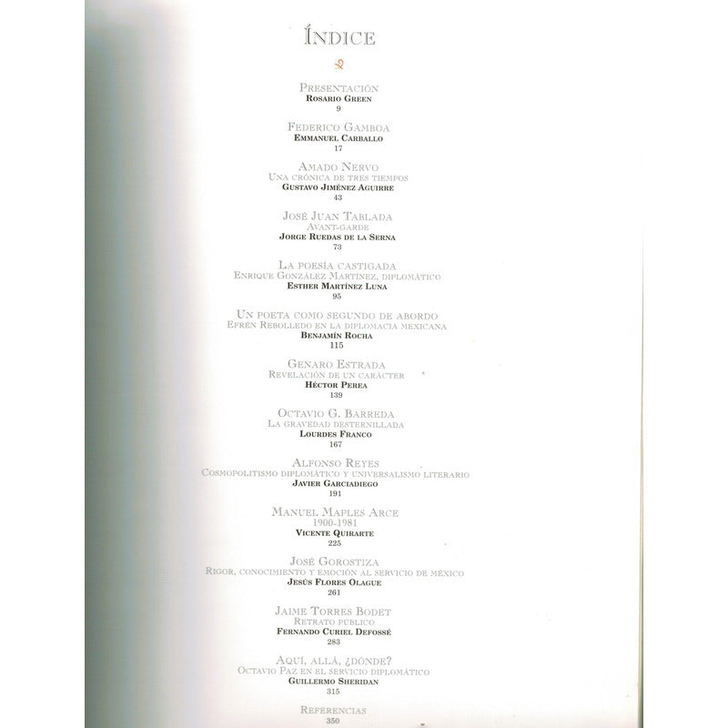 Escritores En La Diplomacia Mexicana. Mexico 1998