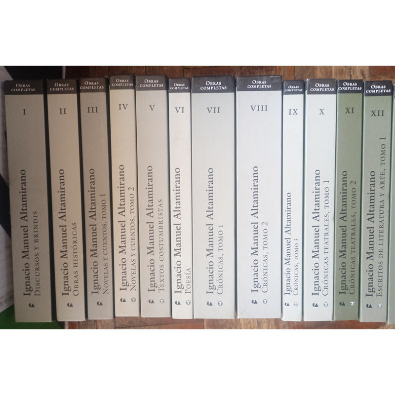 Obras Completas Ignacio Manuel Altamirano 24 V. Mexico 1989