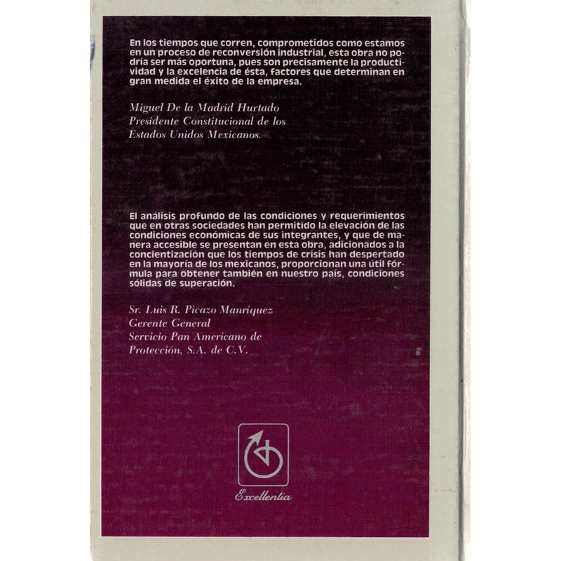 Excelencia Directiva Lograr Productividad. Cornejo, 1988