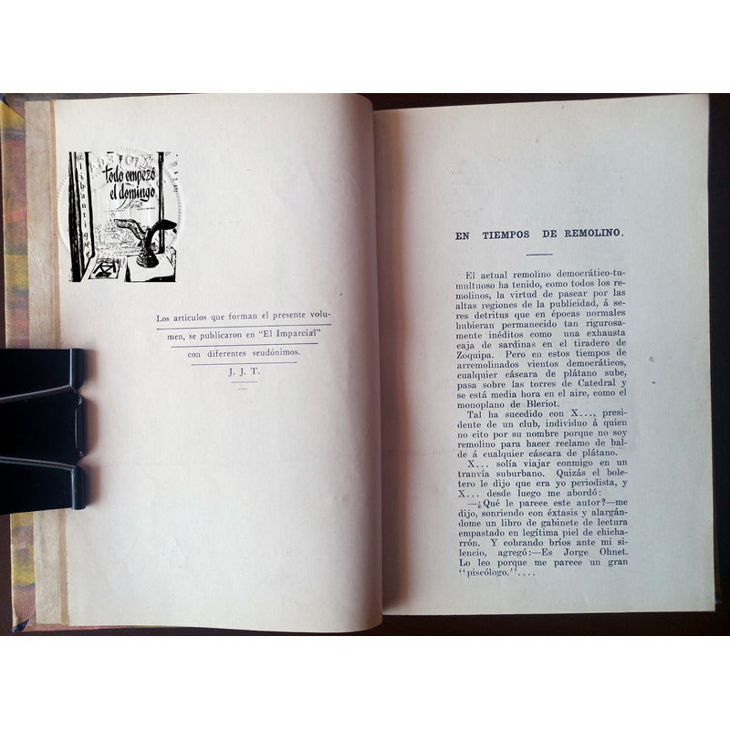 Tiros Al Blanco. Jose Juan Tablada, Mexico 1909 (1a)