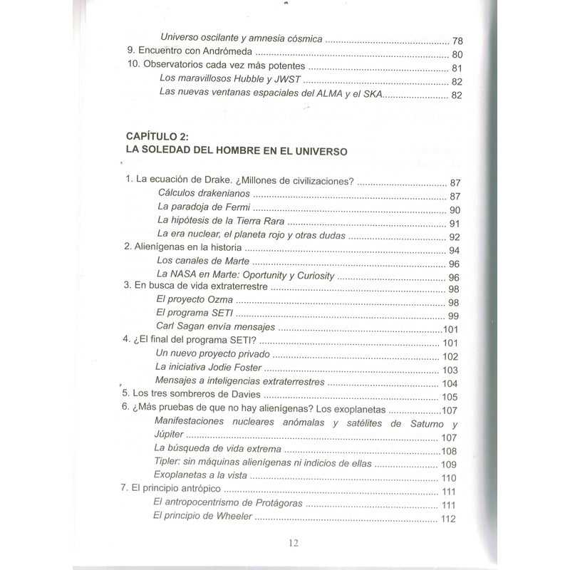 Cosmologia Y Visiones Cientificas De La Especie Humana