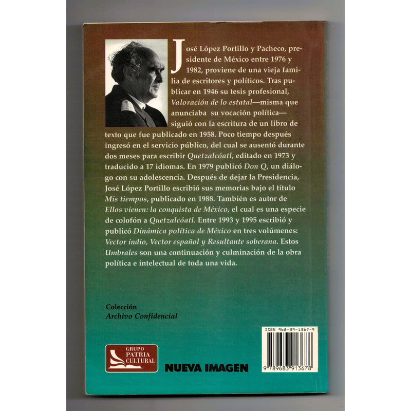 Umbrales, Memorias. Jose Lopez Portillo, Mexico 1997