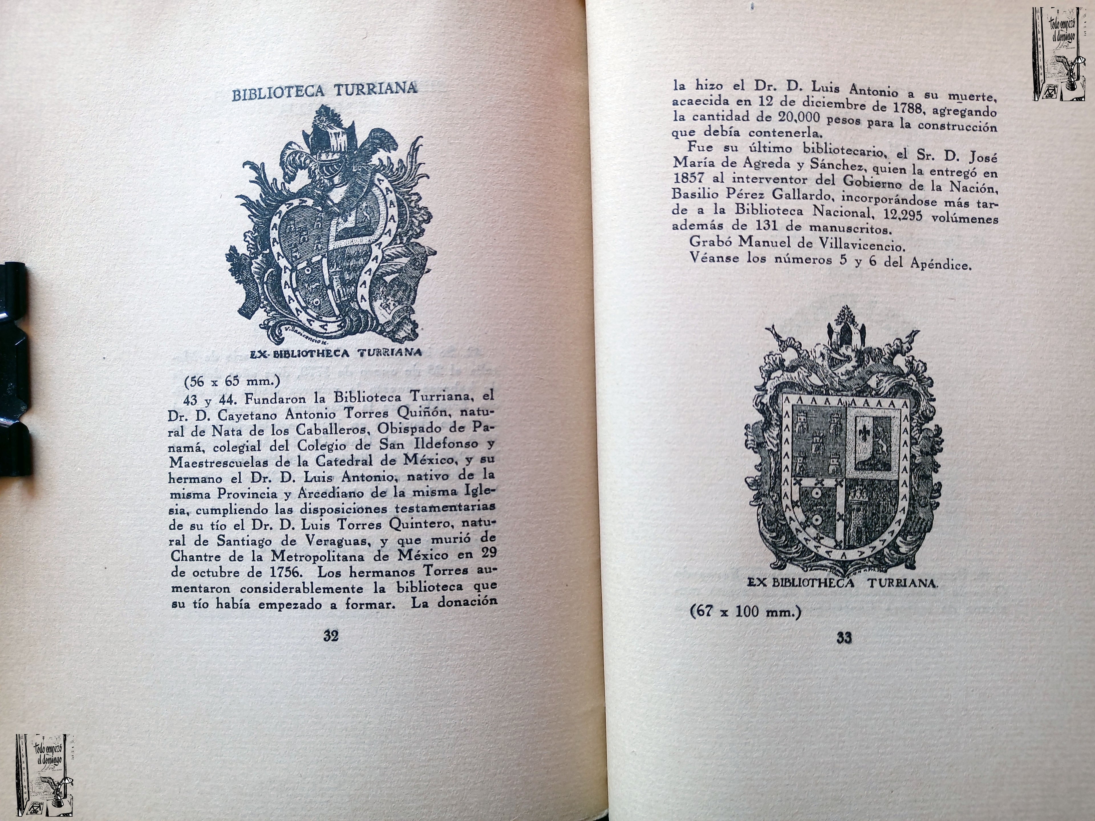 Ex Libris y Bibliotecas de Mexico. Felipe Teixidor, Monografias Bibliograficas, 1931