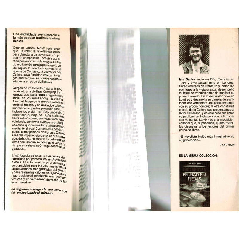 El Jugador. Iain Banks, Col. Superficcion 1992