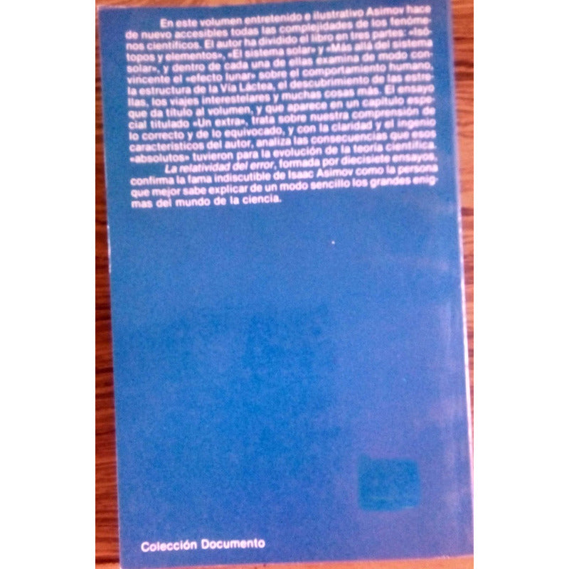 Relatividad_del_error. [ E N I G M A S ] Isaac Asimov 1990