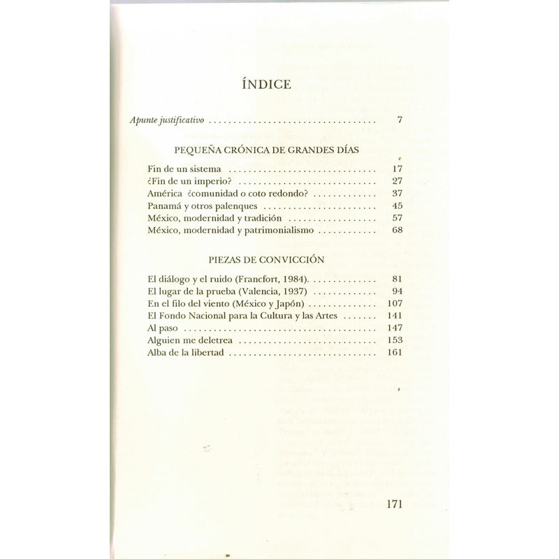 Pequeña Cronica De Grandes Dias. Octavio Paz