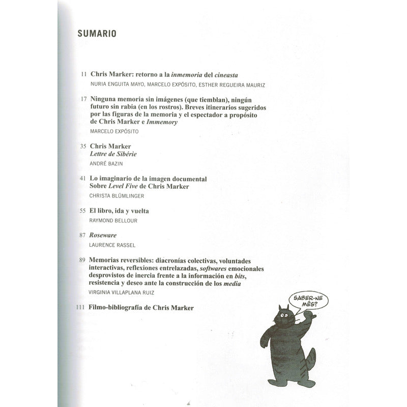 Chris Marker: Retorno La Inmemoria Del Cineasta, España 2000