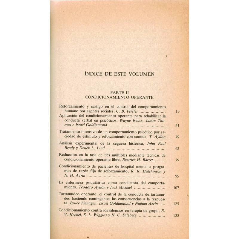 Experimentos: Terapia De La Conducta (2vol). Eysenck, 1986