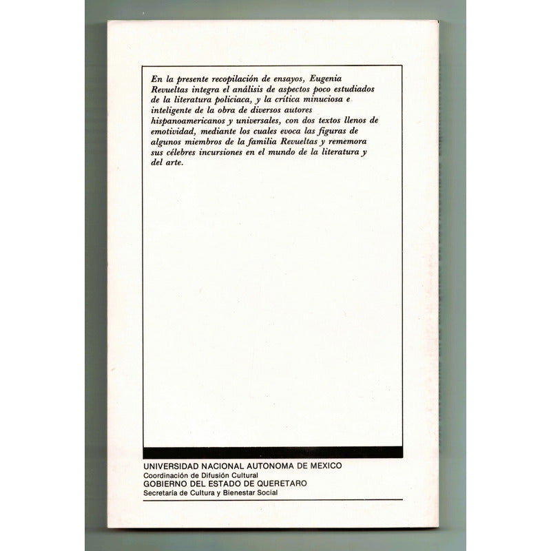 Jose Revueltas En El Banquillo Eugenia Revueltas Mexico 1987