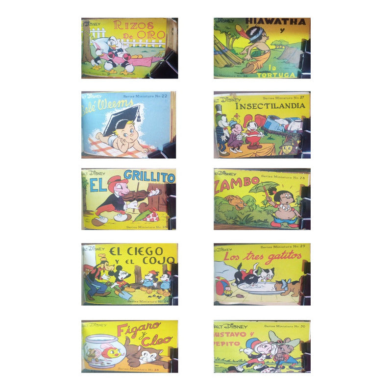 Mini Walt Disney. Los Primeros 64 Cuentos. Mexico 1944 Verde Keratol