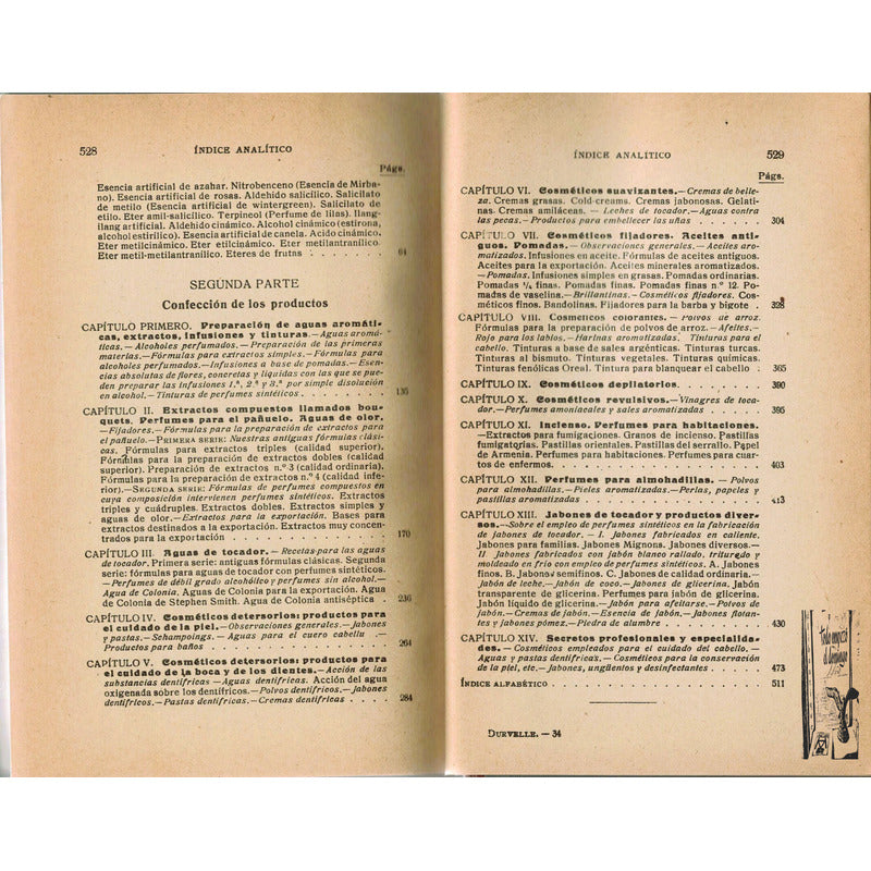 Formulario De Perfumes Y Cosmeticos. J P Durvelle