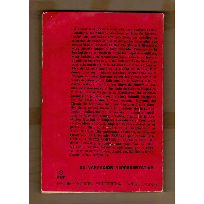 Mujeres Escriben Cuentos, 14. Maria Amparo Davila Et Al