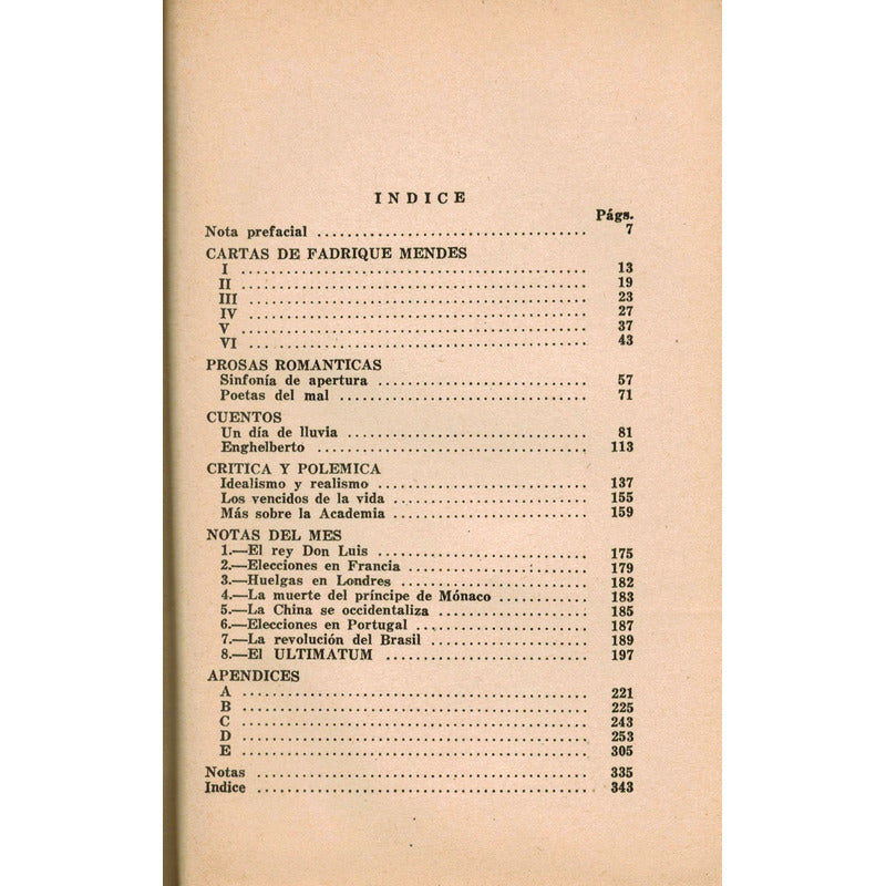 Ultimas Cartas De Fadrique Mendes Eca De Queiroz Mexico 1939