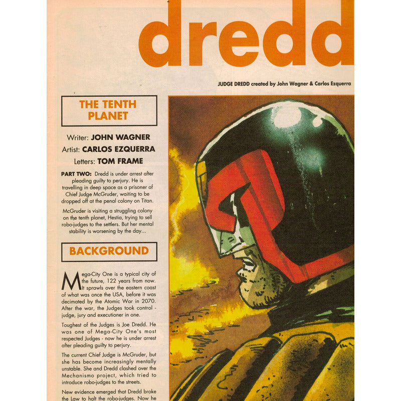 Judge Dredd Megazine # 59. U K 1994