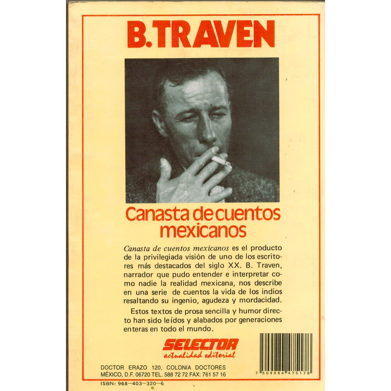 Canasta De Cuentos Mexicanos. B Traven, Mexico 2001