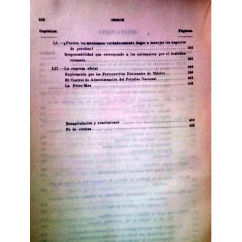 Bases Politica Petrolera Mexicana 1936. Jose S Noriega Epoca Testimonial