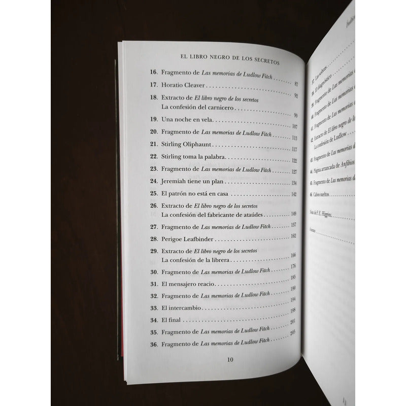 El Libro Negro De Los Secretos. F E Higgins, 2008 (cuentos)
