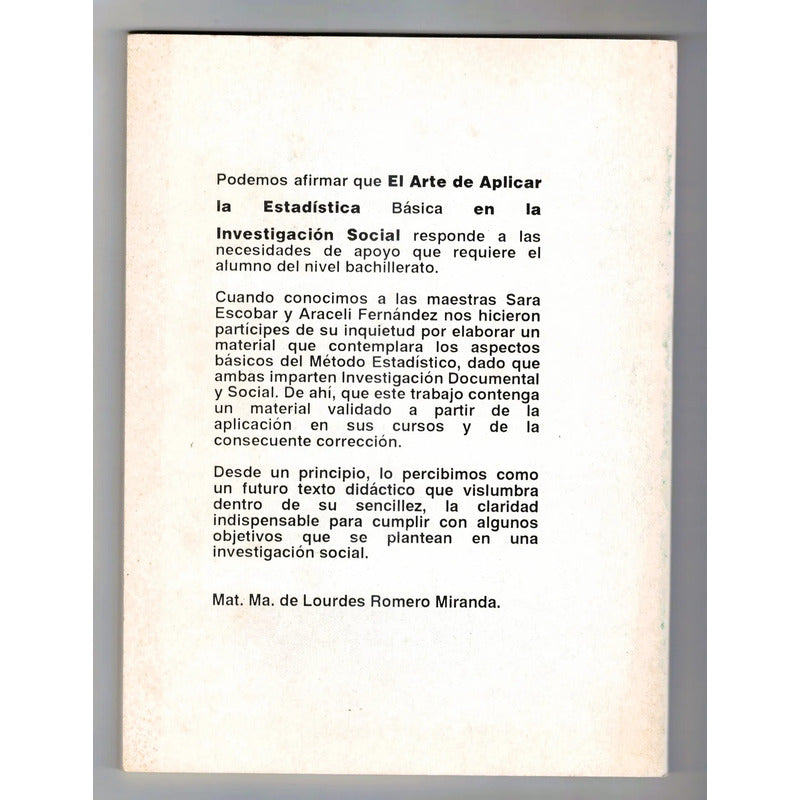 El Arte Aplicar Estadistica Basica En Investigacion Social