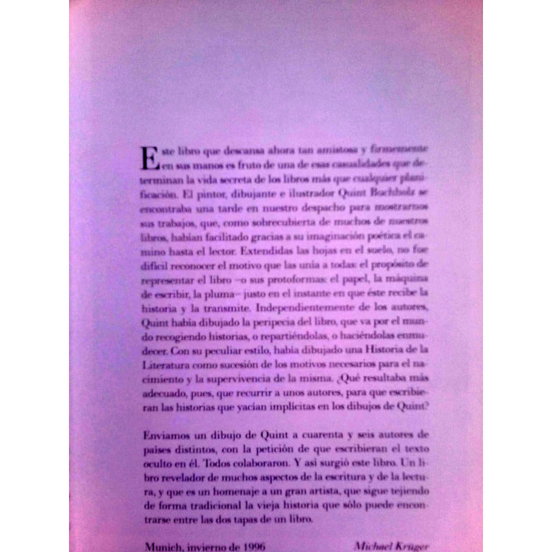 Libro De Los Libros, El -historias- Buchholz, Lumen Ed. 1998