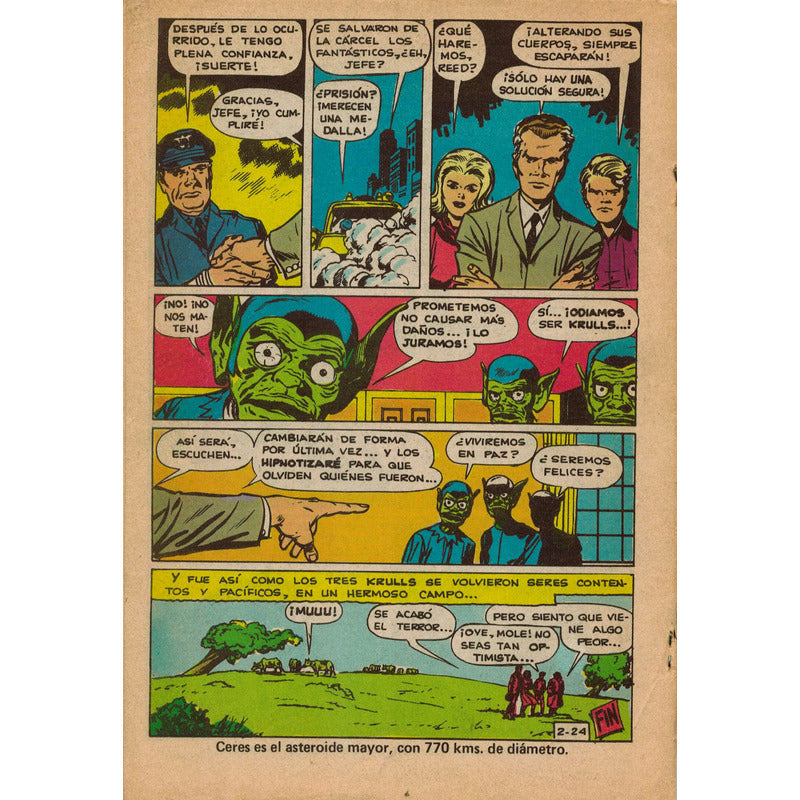 Los Cuatro Fantasticos No. 2 Novedades Ed., 1980 Comic