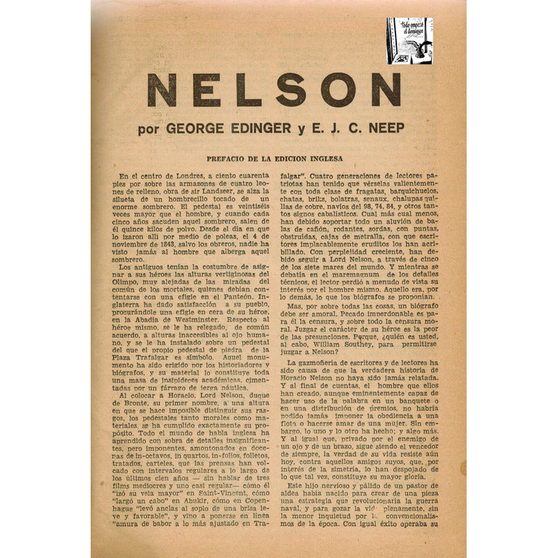 Biografias: Nelson, Maquiavelo, Atila, Alejandro Magno. 1938