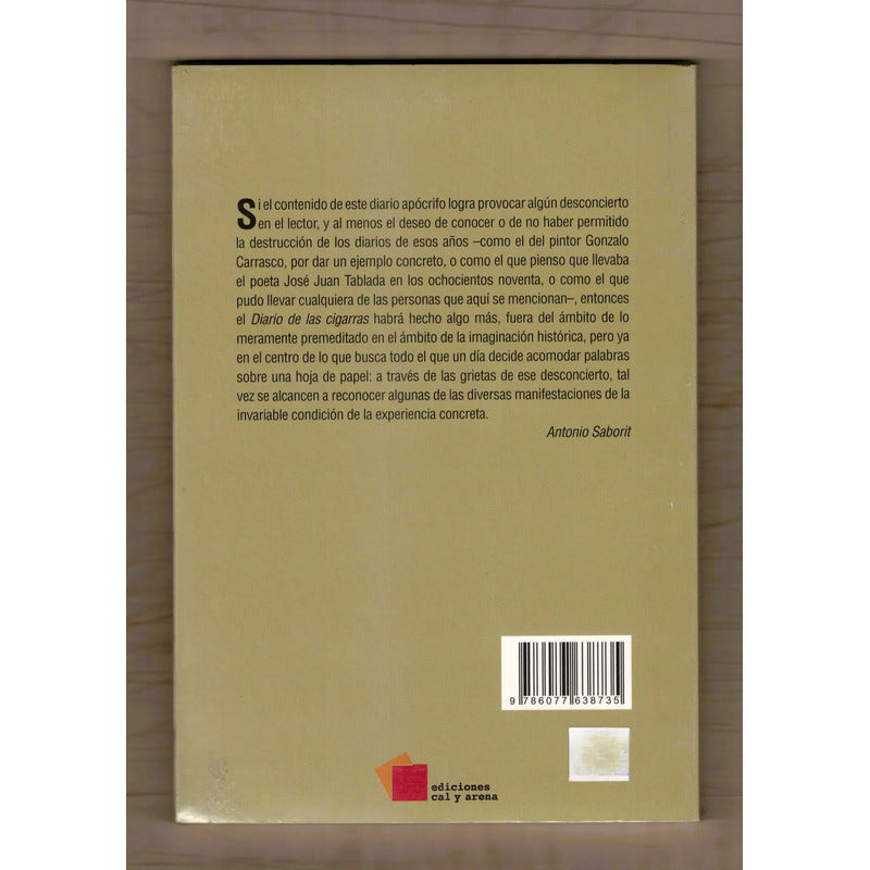 Diario De Las Cigarras. Antonio Saborit (la Vida Fines S 19)