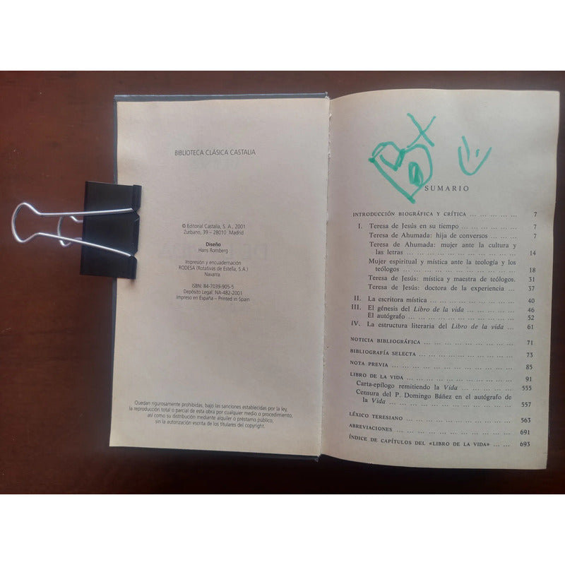 Teresa De Jesus: Libro D La Vida Biblioteca Clasica Castalia