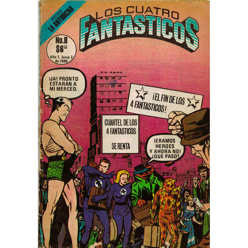 Los Cuatro Fantasticos #2,8,19,20,45,68 Novedades Editores