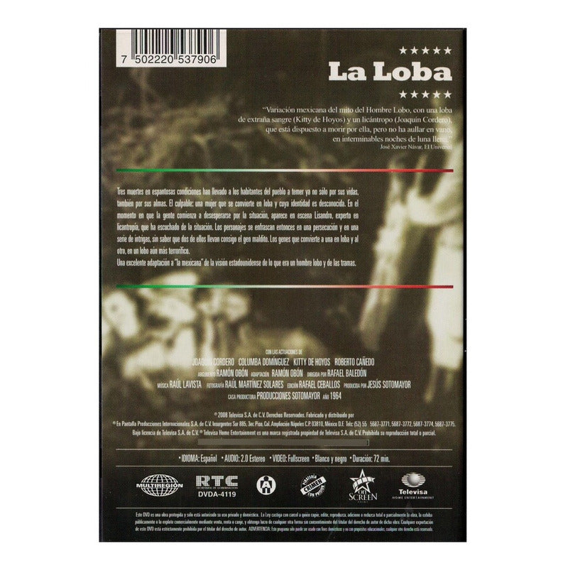 La Loba. Columba Dominguez. Rafael Baledon (dir.) 1964