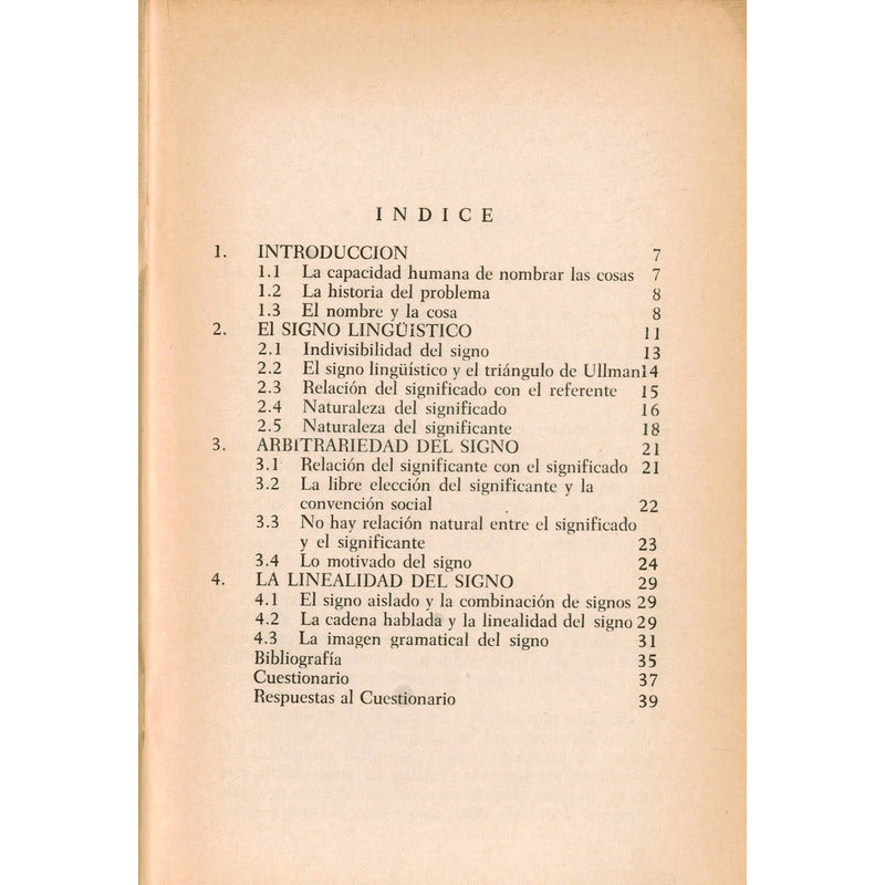 El Signo Lingüistico. Antonio Alcala