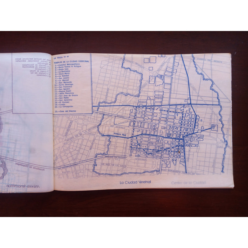 Centro Historico De La Ciudad De Mexico (mapas). 1982
