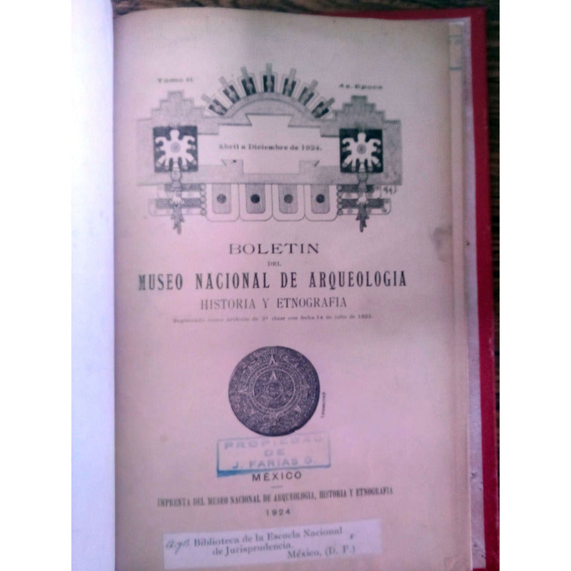 Boletin Del Museo Nacional De Arqueologia..., 1924 (t. Ii)