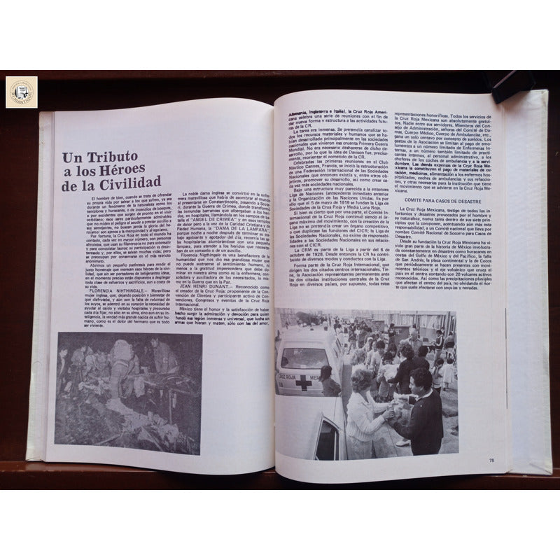 Cruz Roja Mexicana, Memoria. Barrios Gomez Et Al, 1988