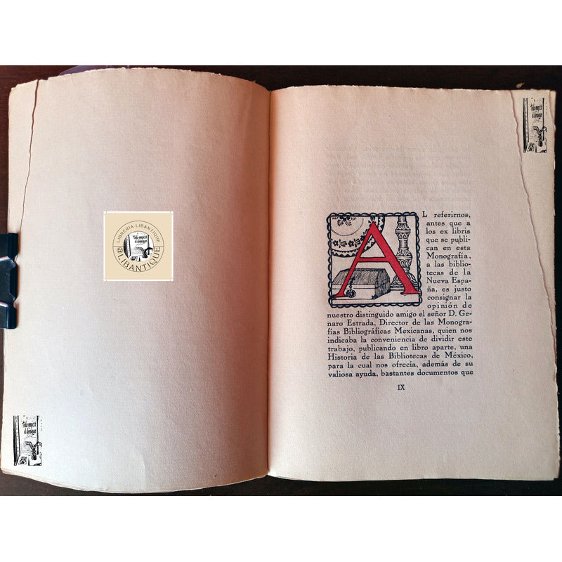 Ex Libris Y Bibliotecas De Mexico. Felipe Teixidor 1931