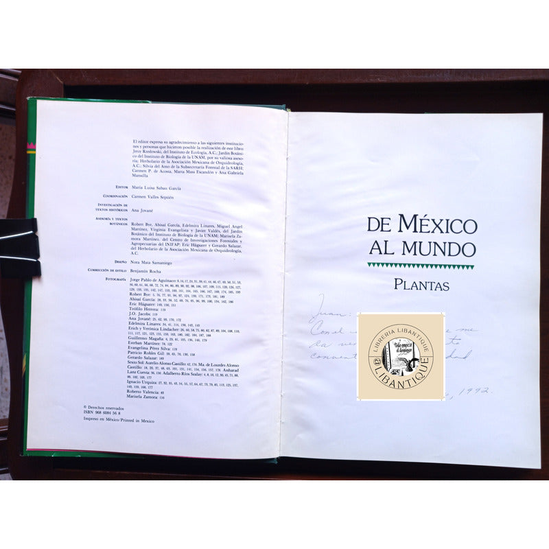 De Mexico Al Mundo: Plantas. Valles Septien, Mexico 1992