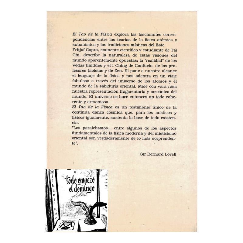 Tao De La Fisica. Fritjof Capra, España 1992