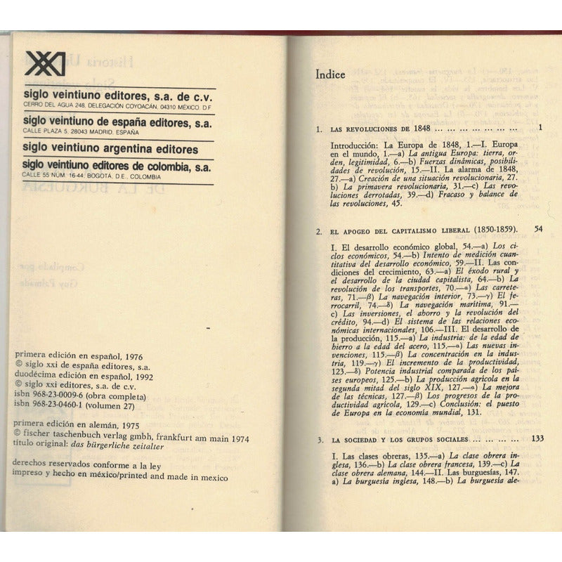 Historia De Europa -6vol-. Mexico 1992