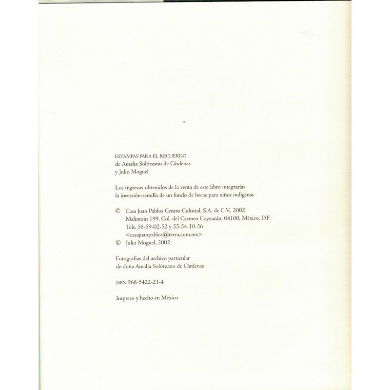 Estampas Para El Recuerdo -caminos Indigenas De Doña Amalia-