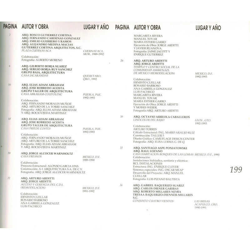 Jovenes Arquitectos Mexicanos. Ernesto Alva Martinez, 1993