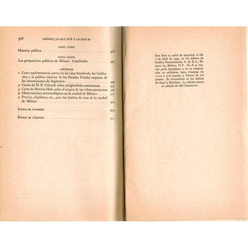 Mexico Lo Que Fue Y Lo Que Es. Brantz Mayer, Mexico 1953