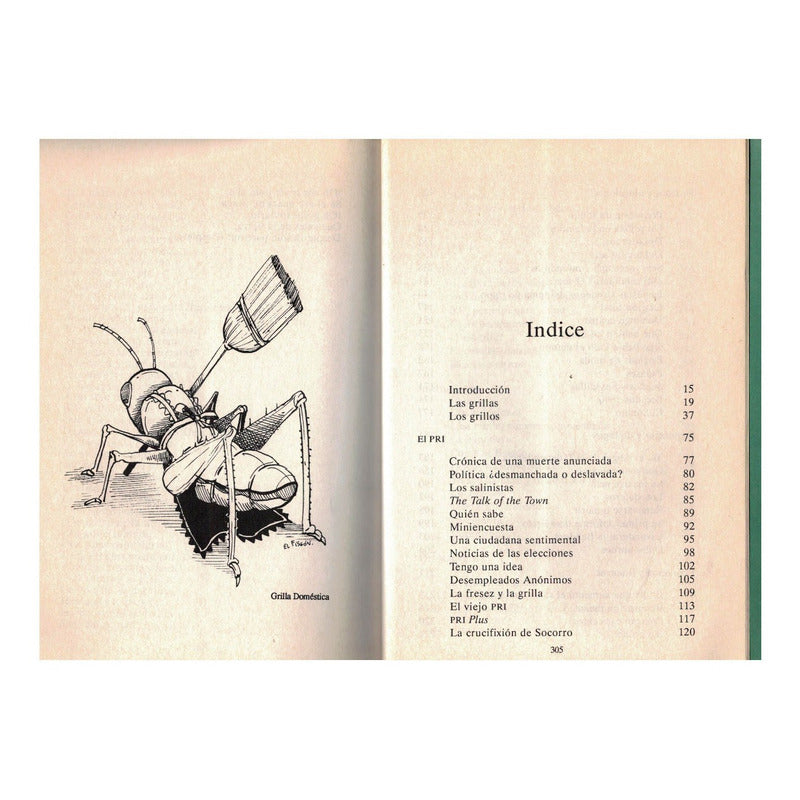 Grillos Y Otras Grillas. Guadalupe Loaeza, 1991 (articulos)