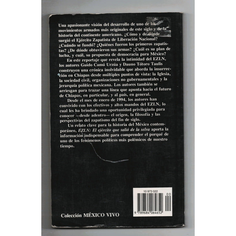 E Z L N: Salio De La Selva. Camu Urzua, Mexico 1994
