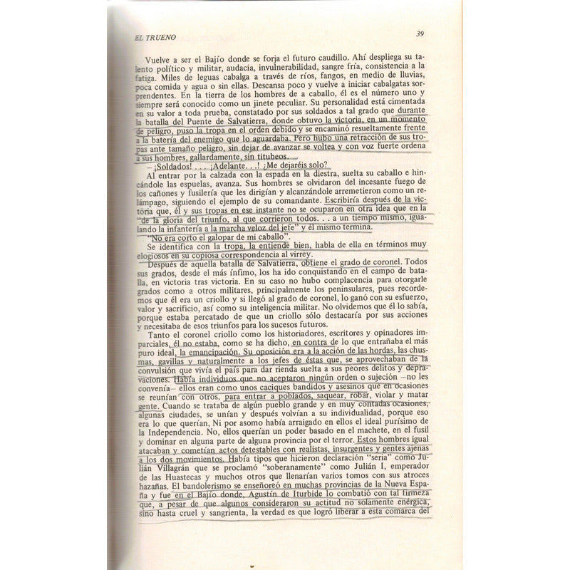El Trueno, Gloria Martirio D Agustin De Iturbide Castellanos
