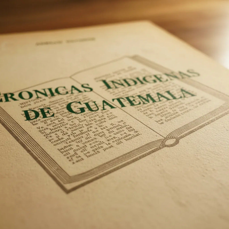 Cronicas Indigenas De Guatemala. Adrian Recinos