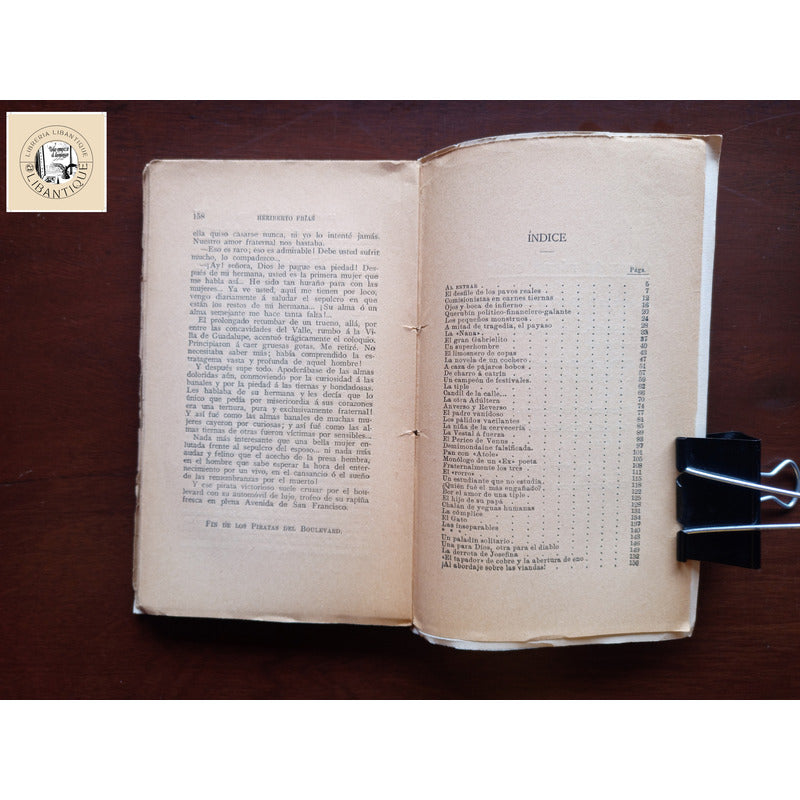 Los Piratas Del Boulevard. Heriberto Frias, Mexico 1915