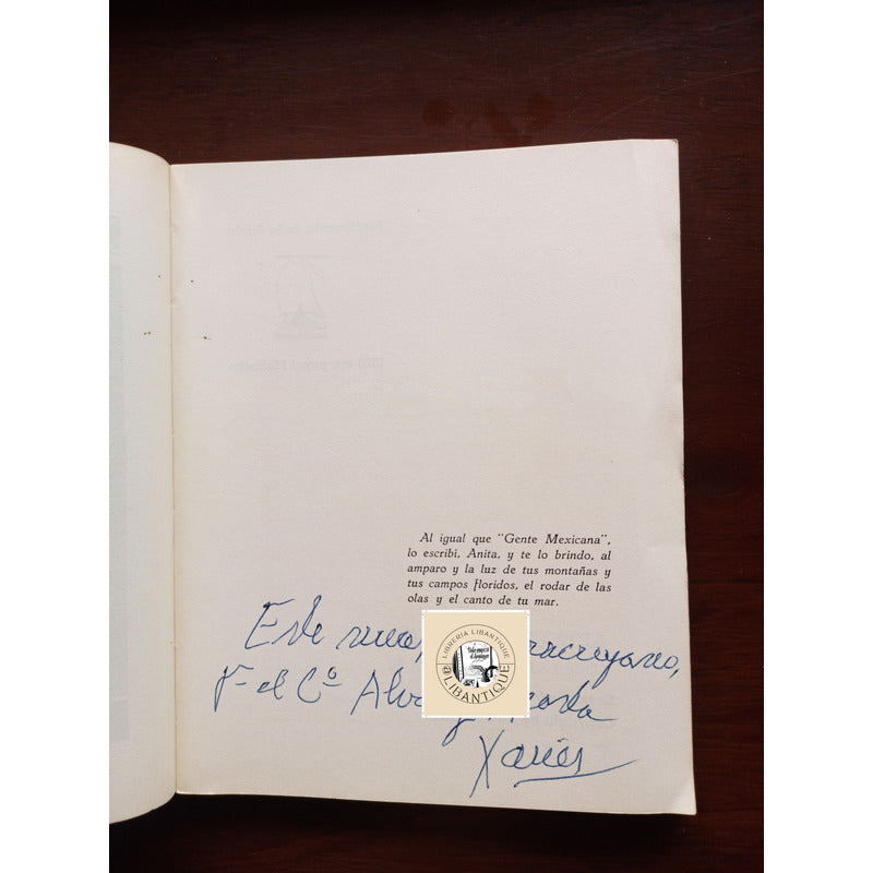 La Patrona. Xavier De Icaza, Mexico 1962 (autografo)