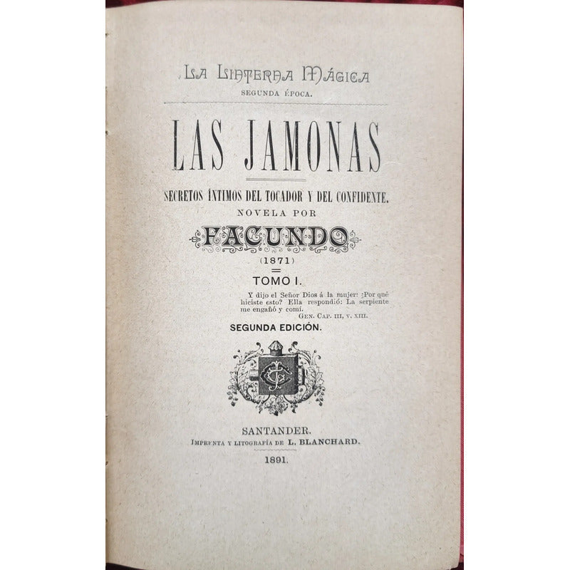 Las Jamonas 2v Jose T Cuellar 1891